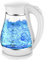 ADLER-Glas-Wasserkocher 1,7 l, kabellose Basis, 2200 W Leistung, weißer
