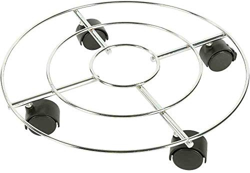 Siena Garden Chrom Pflanzenroller, Silber