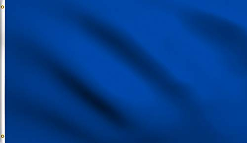 DMSE königsblaue einfarbige Flagge, 90 x 150 cm, UV-beständig (3 x 5 Nylon, Königsblau)