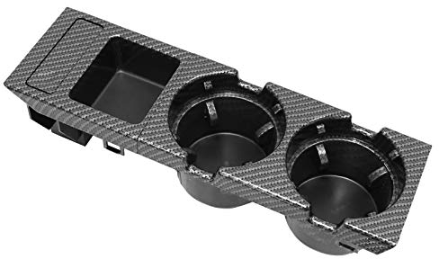 Doo Engy Getränkehalter Mittelkonsole Doppel Getränkehalter Münzhalter Carbon Stil für E46 316i 318d 318i 320d 320i 323i 325i 325xi 328i 330d 330i M3