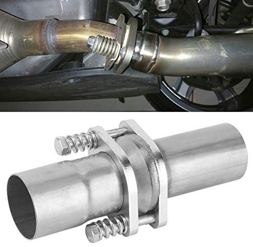 Bride d'échappement 2,25 pouces, bride d'échappement en acier inoxydable Kit de tuyau de réparation de boulon à ressort Fixation rapide 2.25in ID à 2.25in OD Bride de boulon à ressort universel