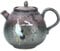 Tetera japonesa de porcelana hecha a mano con patrón de grúa