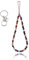 BEEFLYING Correas de muñeca con cordón para teléfono de Piedra Natural Encantos de teléfono con Cuentas de Piedras Preciosas Cuerda de cordón antipérdida para Colgar el teléfono con Llavero