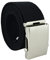 UPGRADE 3STYLE Gürtel mit verschiebbarer Schnalle im Militärstil, Schwarz Classic 4 cm, 148 cm