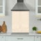 Premium 60 cm x 75 cm Cream Glass 6mm Kitchen Splashback Heat Resistant Toughened Polished Edges - Back Splash Back Coloured Hob Painted Tempered Splashback