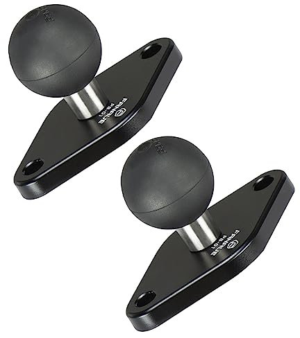 FANAUE Diamond Mount Base Compatible with RAM Mount B Size Double Socket Arm And Motorcycle Phone Holder,Center Distance Between Two Mount Holes is 1.912'', Meets Industry Standard AMPS Hole Pattern.