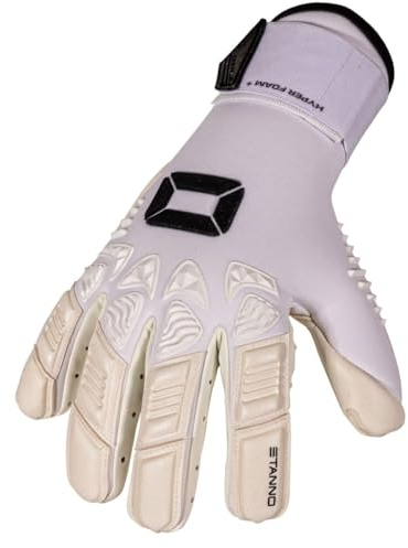 Stanno Torwarthandschuhe - Mächtig - Zuverlässiger Griff - Handschuhe für Den Ehrgeizigen Keeper - Perfekte Passform - Weiß - Größe 12