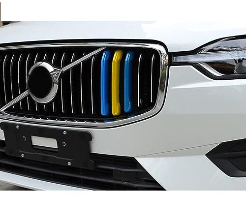 GRFIT Decoración de Rejilla Delantera para Volvo XC60 2018 2019 2020 2021 Marco de plástico ABS Accesorios de Coche
