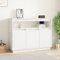 ZQQLVOO Flurschrank Multifunktionale Schränke Sideboard Weiß 104,5x34x80 cm Massivholz Kiefer
