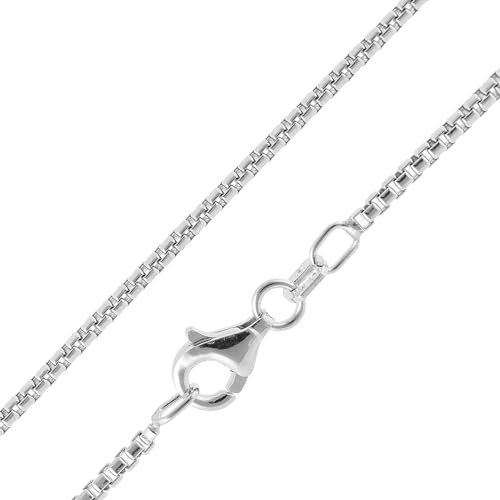 trendor Halskette Venezia Halbrund 925 Silber Breite 1,5 mm 15785 | zeitlose Halskette für Damen und Herren, elegantes Accessoire und schöne Geschenkidee,