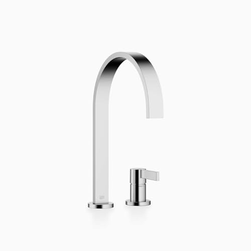 Dornbracht MEM Zweilochbatterie Chrom Gebürstet (Edelstahl-Look) 32815682-93 Hochdruckarmatur