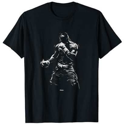 nowa. SPORT BOXEN KAMPFKUNST MMA KAMPFSPORT T-Shirt, Unisex-Erwachsene, Schwarz, Small