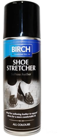 BIRCH Leather Shoe Stretcher Spray Stiff Shoe Stretch Spray for Leather Suede Nubuck | Eliminate Pressure Points | Shoe Expander for New or Old Shoes | 200ml