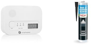 Smartwares Kohlenmonoxid melder & MEM Bad- & Sanitär-Silikon