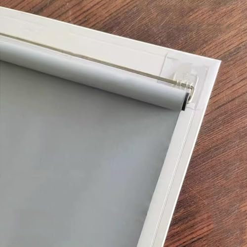YUJIANHUAA Verdunkelungsrollo Thermorollo ohne Bohren,Sonnenschutz Rollos,Hitzeschutz und Sichtschutz Rollos,Temporäre Verdunkelungsrollos zum Aufkleben,Anpassbar,Breite×Höhe (130cm x 150cm)