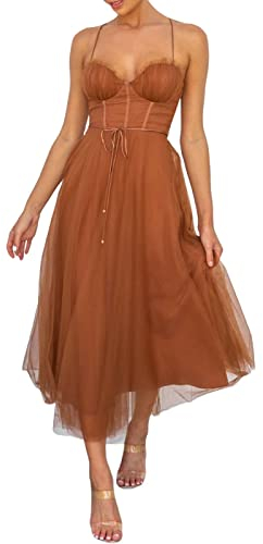 Skang Damen Sommer Kleidung Kleider Europäisches und amerikanisches neues Temperament Sexy -Mesh-Party-Abendkleid Kleid Maxi Kleider Für Damen