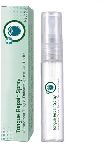 Spray Riparatore per Lingua,Spray per la Lingua Contro l'alito Cattivo,Spray Idratante per la Bocca,Spray Per L'Alito Orale a Lunga Durata,Spray per la Cura della Bocca,Spray per Riparare La Lingua