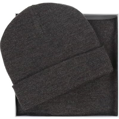 bugatti Geschenkset für Herren - Mütze und Schal in Geschenkbox - Schal 26 x 180 cm Schwarz