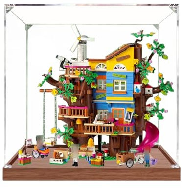 Acrylique Vitrine Transparent Compatible avec Le-go 41703 Cabane dans Les Arbres de l'amitié Good Friends Modèle Vitrine Présentoirs (Vitrine Uniquement,modèle Non Inclus) E,2MM