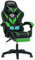 VANSPACE Gaming Stuhl mit Massagefunktion Gaming Sessels mit Fußstütze Massage Ergonomisch Bürostuhl Computerstuhl für Mädchen Junge (Grün+Schwarz)