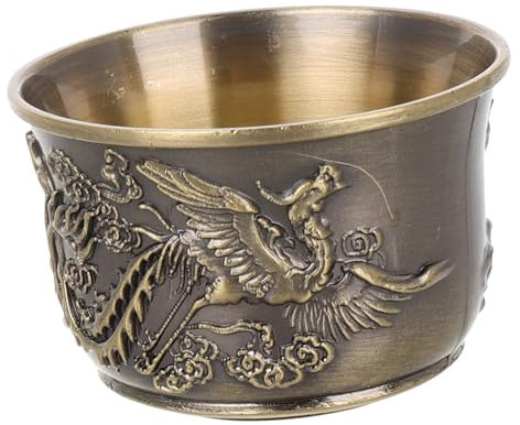 CIYODO Taza De Té De Dragón y Fénix Antiguo Taza De Agua Para Beber Vintage Para Uso Doméstico