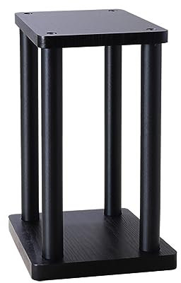 Support de haut-parleur pour moniteurs de studio et home cinéma, construction en métal et bois, design réduction du bruit