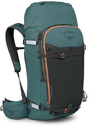 Osprey Soelden 45L Ski- und Snowboardrucksack - Hochvolumiger Backcountry Snow Pack für Herren - Hüttenausflug bereit - Helmtrage - Hergestellt aus 100% recyceltem Nylon, Cascade Blue