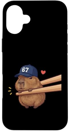 Cute Capybara Chopsticks 67 Meme 6 7 Kawaii Anime Tee Case for iPhone 16 Plus
