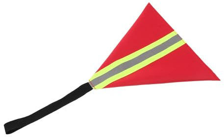DOITOOL Kajak Sicherheitsflagge aus Oxford Stoff Reflektierende Warnflagge mit Bungee Seil Vielseitige Reiseflagge für Kanus Boote und Anhänger im Outdoor Einsatz