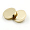 10 Nähen flach Metall Button Shirt Coat Anzug Schnalle Knöpfen, Gold, 15 mm