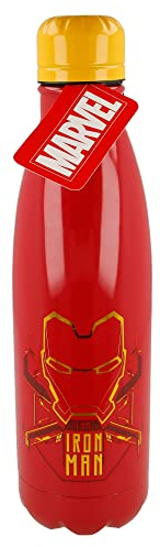 Stor - Iron Man - Marvel - Bouteille d'eau en acier inoxydable 780 ml - Bouteille réutilisable sans BPA 01540 1 Unité (Lot de 1)