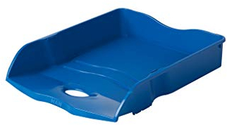 HAN Briefablage Re-LOOP - 6 STÜCK, 100% recycled, Dokumentenablage, Briefkorb, Briefhalter, Papierablage, bis Format DIN A4/C4 Unterlagen, 10298-914, blau