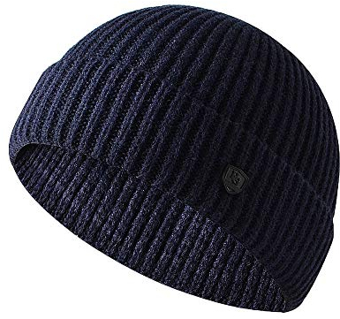 YAMEE Winter Beanie Hat Baseballkappe Strickmütze Docker Cap Herren Damen dockermütze brimless Cap Basecap Herren Cap ganzjährig Tragbar Unisex Retro