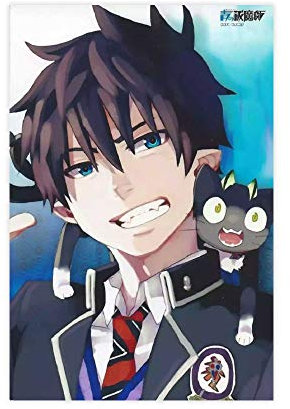 Anime-Poster Blue Exorcist Okumura Rin 10, Leinwandposter, Schlafzimmer, Dekoration, Sport, Landschaft, Büro, Raumdekoration, Geschenk, 30 x 45 cm, ohne Rahmen