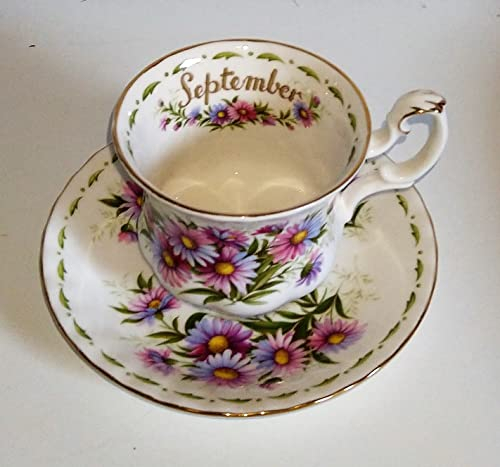 Tazza da collezione/Royal Albert/settembre / 1 tazza - 1 piattino/originale/Bone China /