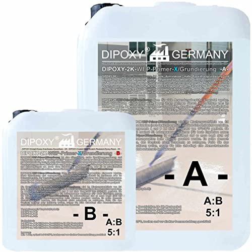 DIPOXY-2K-WEP-Primer-X-Grundierung (3,2kg (2,5kg A +0,5kg B + 0,2kg Farbe), Schwarz)