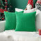 MIULEE 2er Set Kissenbezüge Kord Kissenhülle Dekorative Kissenbezug Sofakissen Couchkissen Dekokissen Zierkissenbezug Kuschelkissen für Sofa Schlafzimmer Wohnzimmer 40x40 cm Dunkelgrün