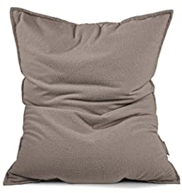 Sitting Point Sitzsack Wooly Fellimitat BigBag 125x155cm Taupe