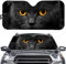 Hixingo Auto Frontscheibe, 3D Funny Tier Motiv Sonnenschutz für Windschutzscheibe, Frontscheibenabdeckung, Faltbares Design Auto Sonnenschutz, UV-Schutz, für meisten Autos (Katze)