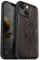 Carveit Magnetic Wood Case for iPhone 14 - Hard Real Wood & Soft TPU Hybrid Shockproof Protective Cover - Unique & Classy Wooden Case Compatible with MagSafe (Viking Compass Vegvisir-Blackwood)