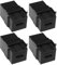 4 Stück USB-C Keystone Adapter USB 3.1 Typ-C Buchse auf Buchse Keystone Steckdose Koppler Adapter für Wandplatte Patch Panel Schwarz
