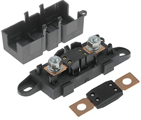 GANDE 1PCS ANM-H3 Mega Autosicherungsinhaber/Anm Blechklingen Sicherungshalter Flachblatt Sicherung 3 0a50a 60a 70a 80a 100a 125a 175a 200a 225a -500a (Color : Holder, Size : 120A)