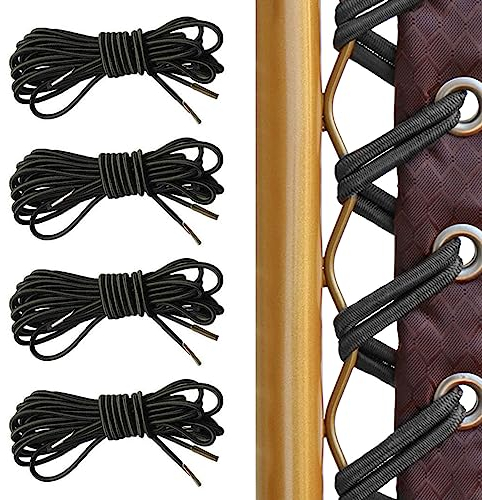 MIVAIUN 4 Stück Gummischnur für Relax-Liegestuhl, Elastische Schnur für Sonnenliege, Patio Stuhl, Relax-Liegestuhl, Gartenliege Elastischer Kordel Faden Strandliege (4 Stück)
