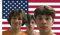 MAGJIUKE Triplets USA-Flagge, 90 x 150 cm, für drinnen und draußen, Chris Sturnilo, ikonische amerikanische Flagge, Wandteppich für Schlafzimmer, Wohnzimmer, lustige Dekoration
