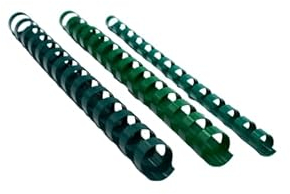 Boîte de 50 Peignes Plastique Vert 12mm 14 Anneaux A5
