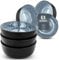 Ibiza Stoneware 6-Piece Cereal Bowl Set - Dishwasher and Microwave Safe - Cereal Bowls - Elegant Design - Dishes & Bowls - Pure Living in Smokey Blue