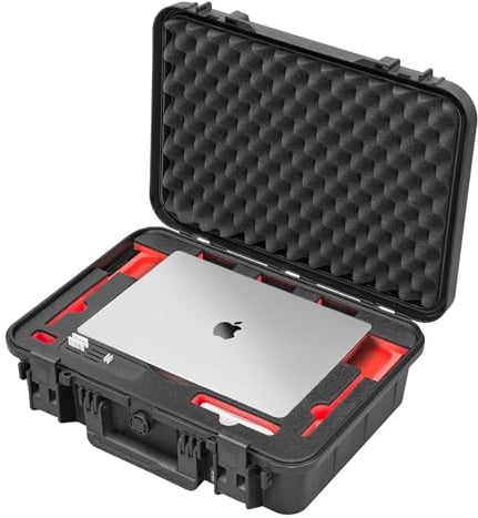 TomCase Koffer für MacBook Pro 14 (M1 – M4), robuster wasserdichter ECO Schutzkoffer (IP65) für Laptop/Notebook - Made in Germany (14)