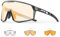KAPVOE Photochromatische Selbsttönend Fahrradbrille für Herren Damen Klar Sportsonnenbrille TR90 Rahmen Sport Radfahren MTB Radbrille UV400 Schutz Sportbrille für Laufen Fahren Baseball Gold