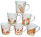 Tamersgifts Mug Set of 6 Animal Coffee Mugs with Owl, Hare, Fox, Hedgehog, Horse and Mouse Design, Fine China Tea Coffee Cups, Gifts for Animal Lovers with Gift Box, 300ml