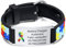 Notfallarmband SOS Armband Kinder Telefonnummer - Wasserfest Silikon Anti Verloren Kinder Namenarmband Identifikationsarmband Kinderarmband Personalisiertes Autismus ID Armband für Jungen Mädchen